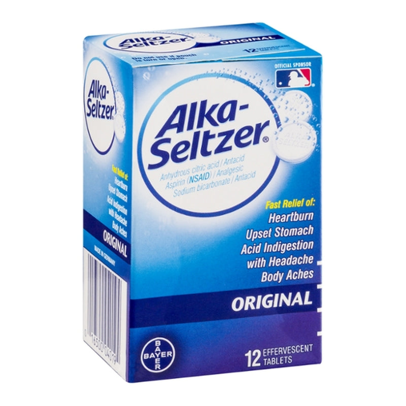 Alka Seltzer Original Effervescent Tablets 12's