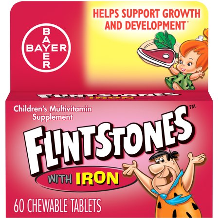 Flintstones With Iron Chewable Tablets 60's