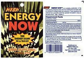 Energy Now High Energy Tabs 3's