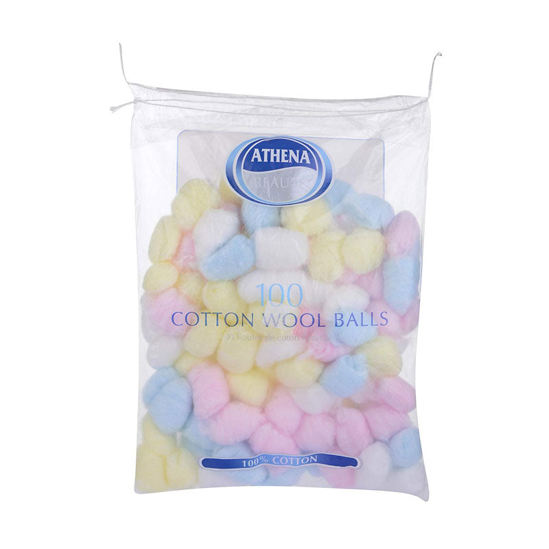 Athena Cotton Wools Balls Coloured 100's