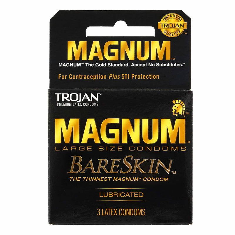 Trojan Magnum Bareskin Latex 3pk Condoms