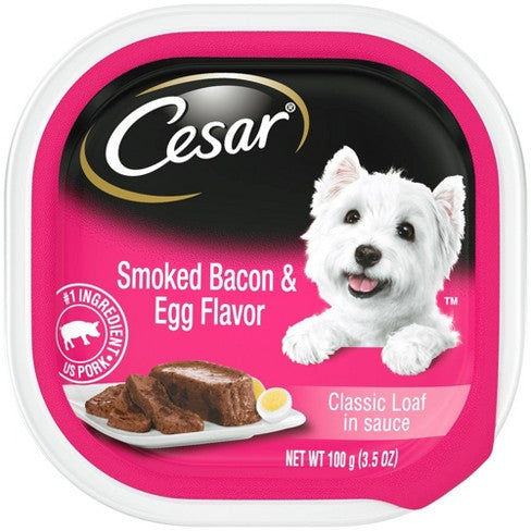 Cesar Smoked Bacon & Egg Dog Food 100g