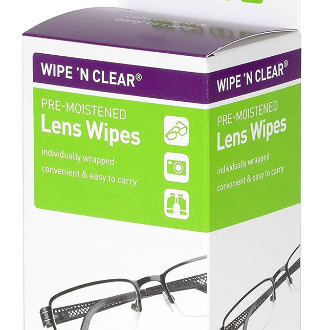 Wipe N Clear Lens Wipes 20's
