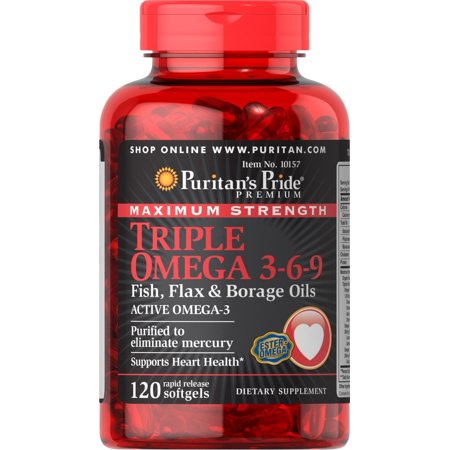 Puritan's Pride Triple Omega 3-6-9 Softgels 60's