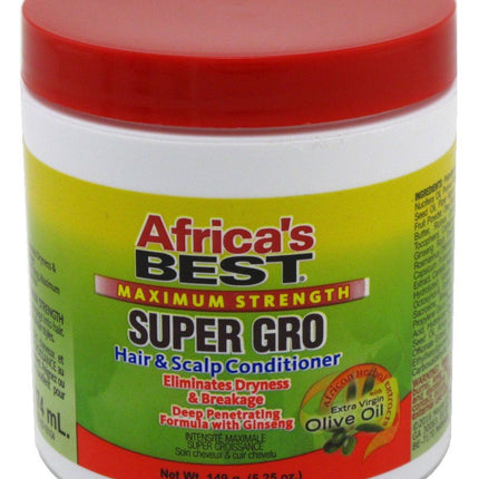 Africa's Best Max.Strengt Super Gro H&S Cond. 6.5oz