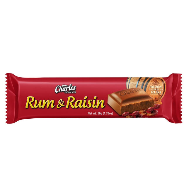 Charles Chocolate Rum & Raisin 50g