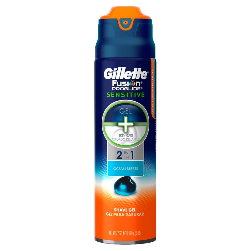 Gillette Fusion Sensitive Gel 2in1 O/Breeze 6oz