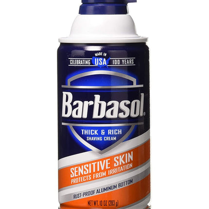 Barbasol Shaving Cream Sensitive Skin 10oz