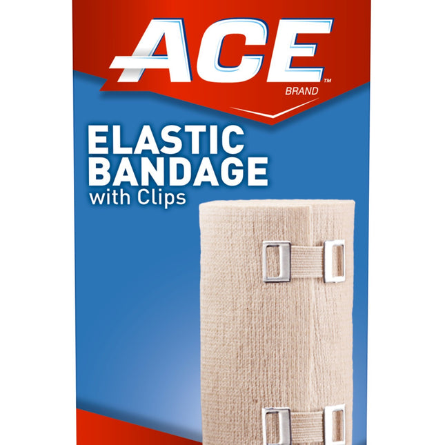 Ace Elastic Bandage With Clip 4 Inches 3m"