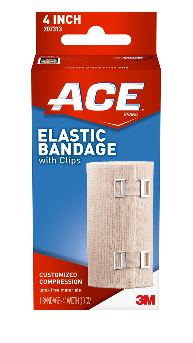 Ace Elastic Bandage With Clip 4 Inches 3m"