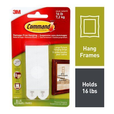Command Large Picture Hanging Strips 4 x 2