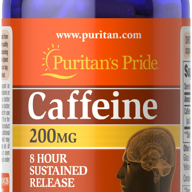 Puritan's Pride Caffeine SR 200mg 60caps
