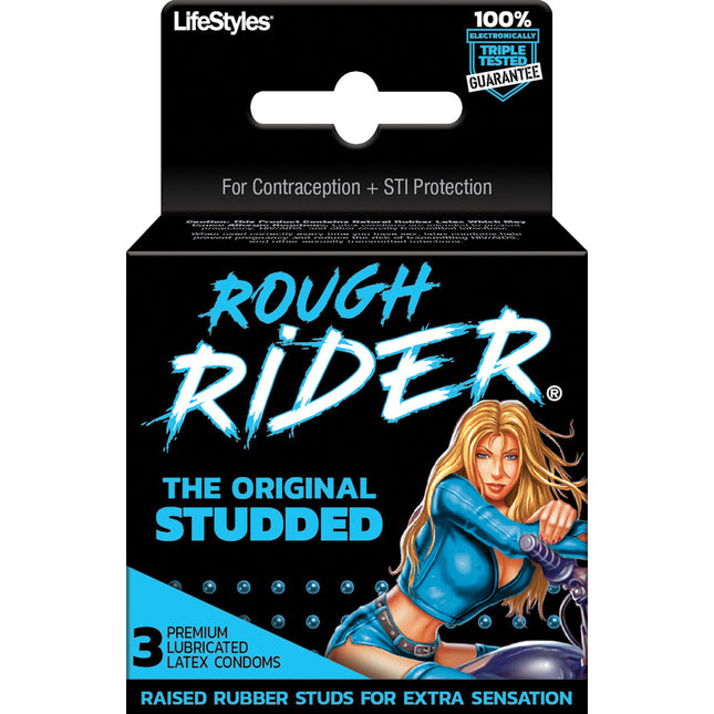Rough Rider Condoms Studded 3's