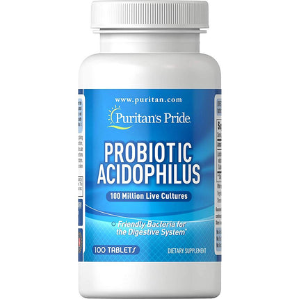 Puritan's Pride Probiotic Acidophilus Tabs 100's
