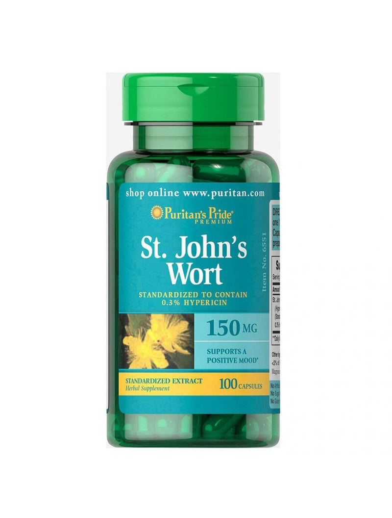 Puritan's Pride St.John's Wort Capsules 150mg 100's