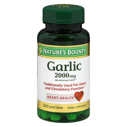 Nature's Bounty Garlic 2000mg Tabs 120's