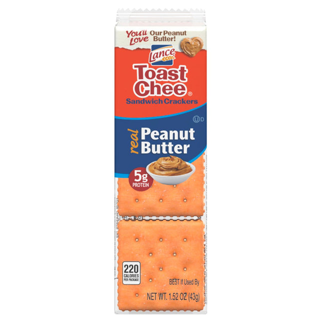 Lance Toast Chee Peanut Butter Sandwich Crackers 43g
