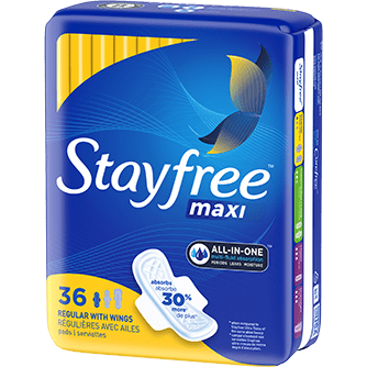 Stayfree  Ultra thin Regular W Wings 36's