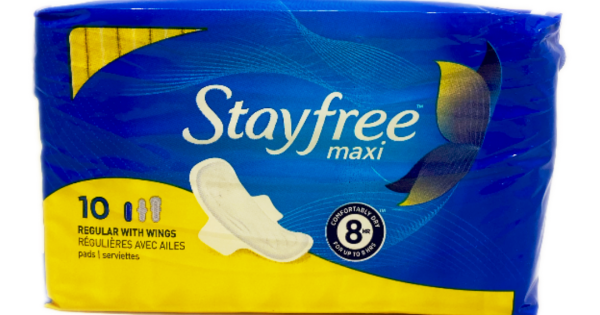 Stayfree Maxi Regular W/ Wings Pads 10's