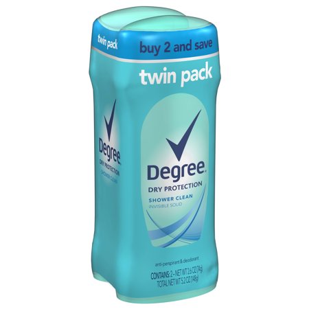 Degree A/P Deod Shower Clean 2.6oz twin Pk WM