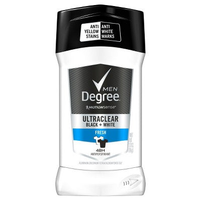 Degree Ultraclear Black & White Fresh Men 48H 2.7oz