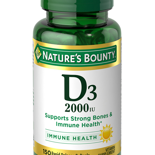 Nature's Bounty D3 50mcg (2000iu)  150 Softgels