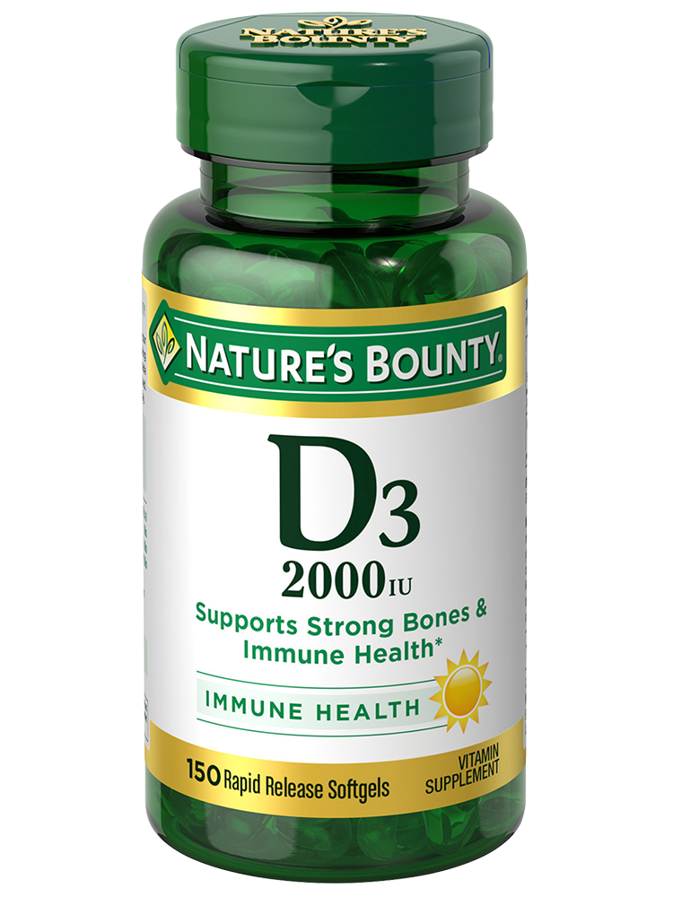 Nature's Bounty D3 50mcg (2000iu)  150 Softgels