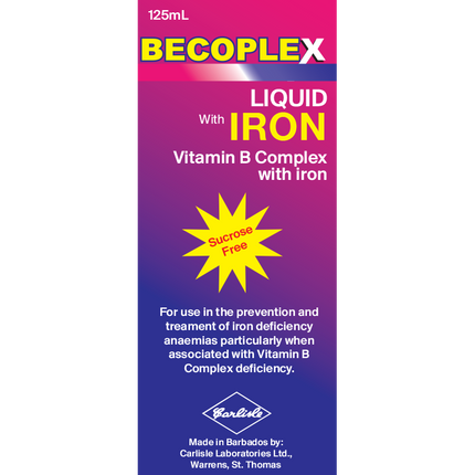 Becoplex W/Iron Syrup 125ml (25)