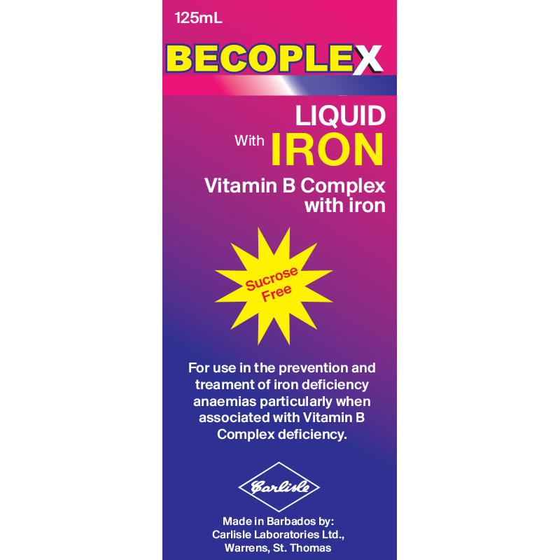 Becoplex W/Iron Syrup 125ml (25)