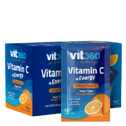 Vit 360 Vitamin C+Energy Orange Sachet 30's