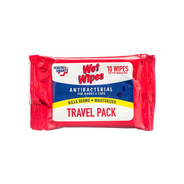 Health Smart Wet Wipes 10's Travel Pack