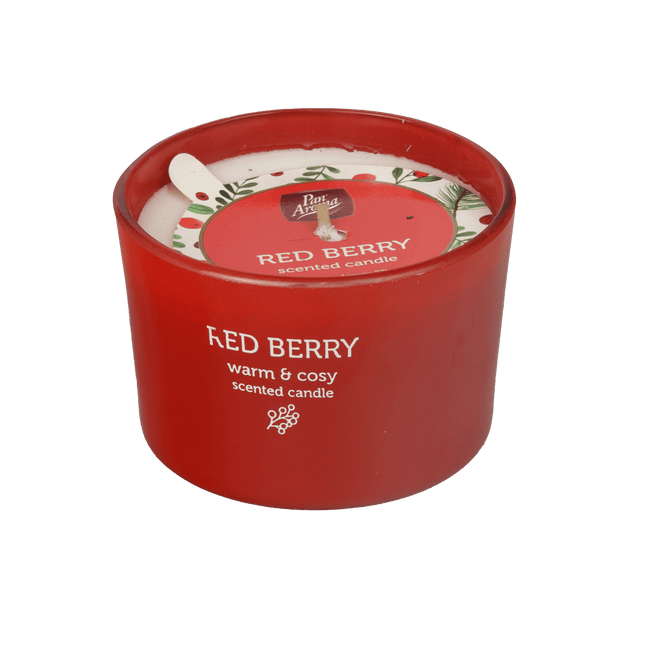 Pan Aroma Red Berry Scented Candle Jar