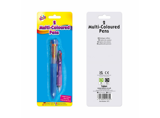 Artbox Multi-Coloured Pens 2's