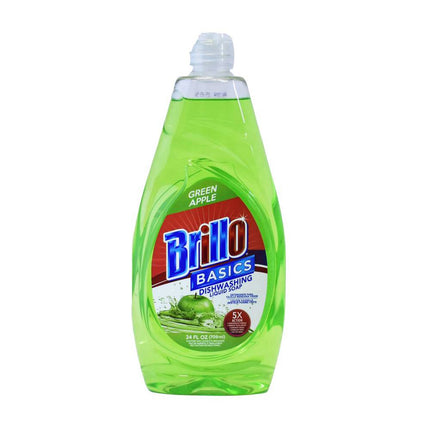 Brillo Basic Dishwashing  Liquid  Green Apple 5X 24oz