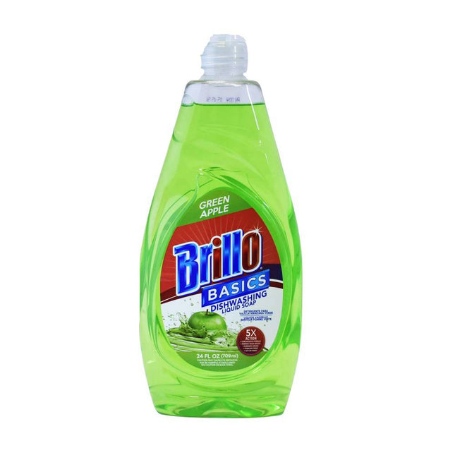 Brillo Basic Dishwashing  Liquid  Green Apple 5X 24oz