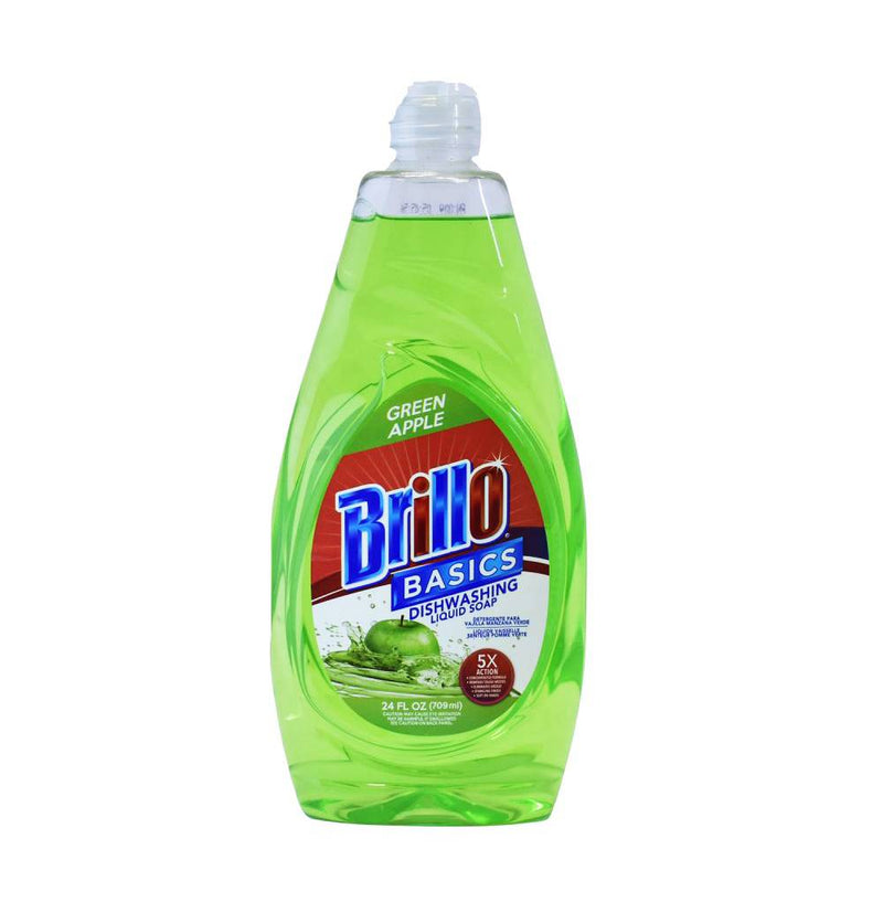 Brillo Basic Dishwashing  Liquid  Green Apple 5X 24oz