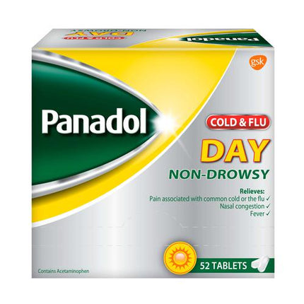 Panadol Multisympton Cold & Flu Non-Drowsy 52s