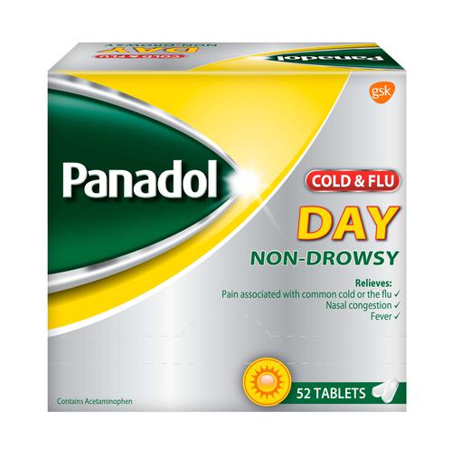 Panadol Cold & Flu Non-Drowsy 52s