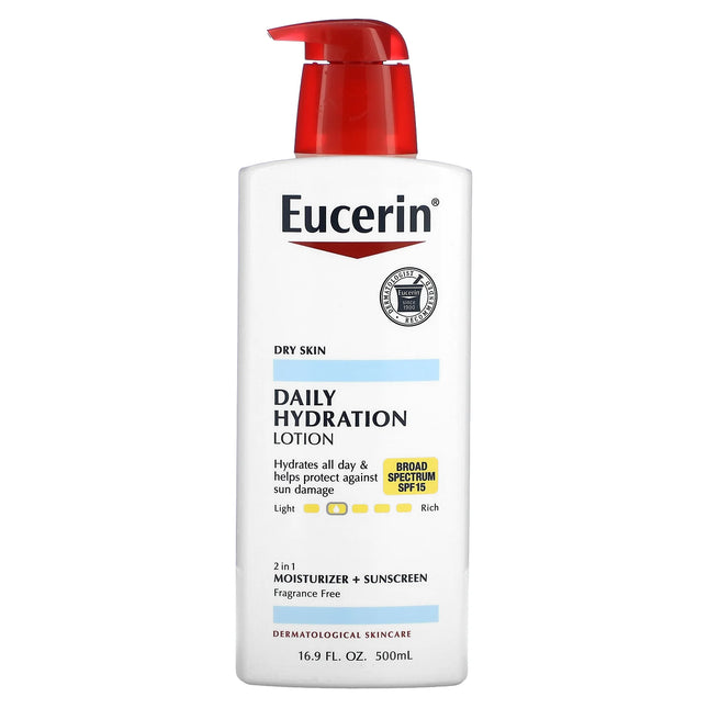 Eucerin Daily  Hydration Lotion + Sunscreen 500ml