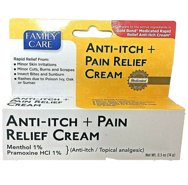 Family Care Anti-Itch & Pain Relief Cream 0.5oz