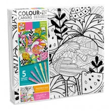 Colour-In Canvas with Gel Pens