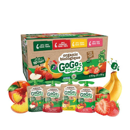 GOGO Squeeze Fruit & Vegg Organic Variety pack 90g