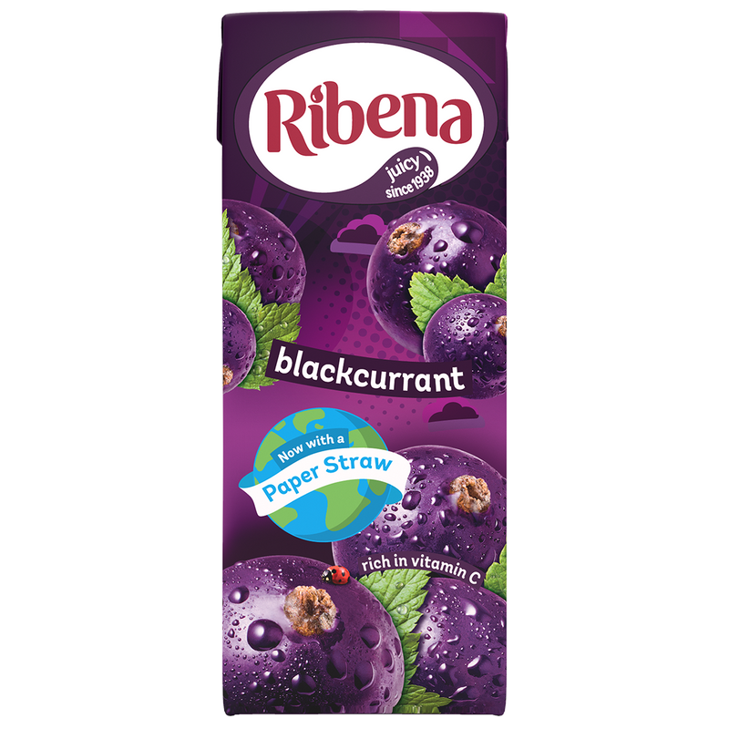 Ribena Black Currant 250ml  w/paper straw