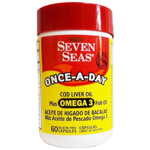 Seven Seas Cod Liver Oil One A Day Caps 60's (6)