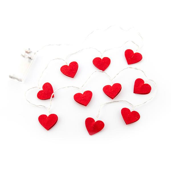 Valentines Felt Heart Chain