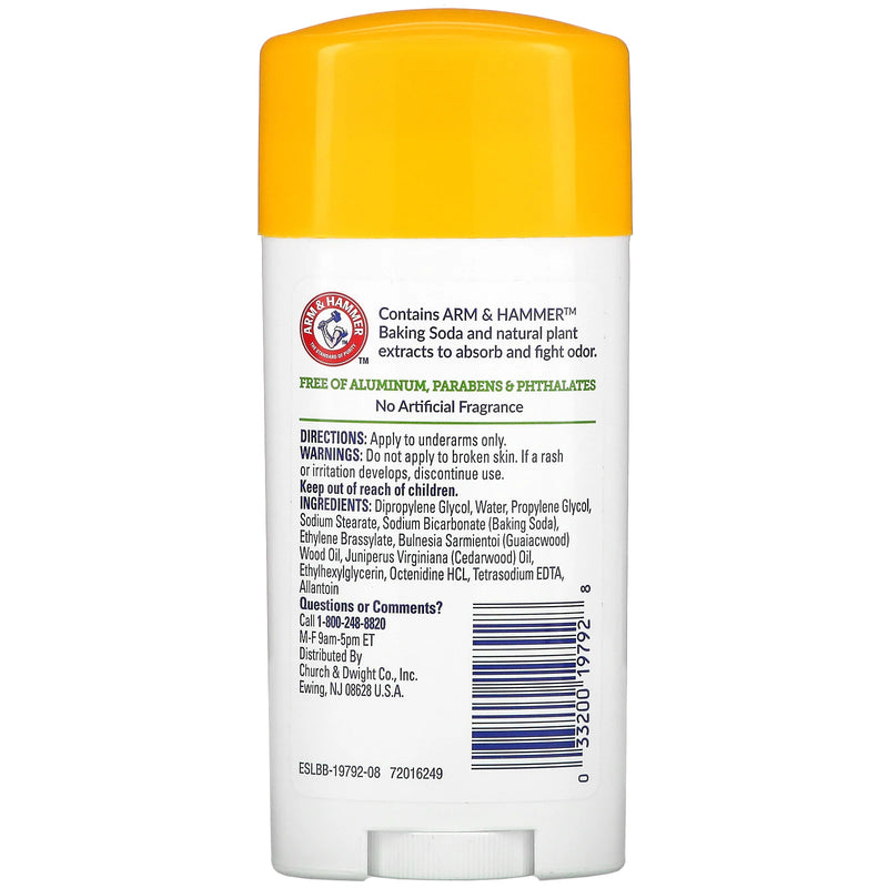 Arm & Hammer Deod  Essentials Unscented 2.5oz