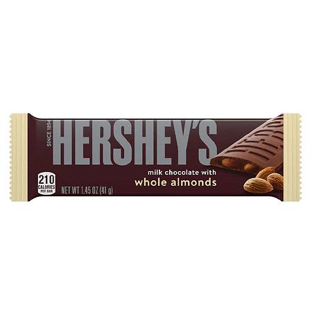 Hershey's Milk Chocolate with Almond 1.45oz (41g)
