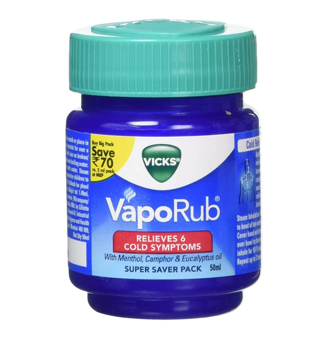 Vicks VapoRub Decongestant Ointment 50ml