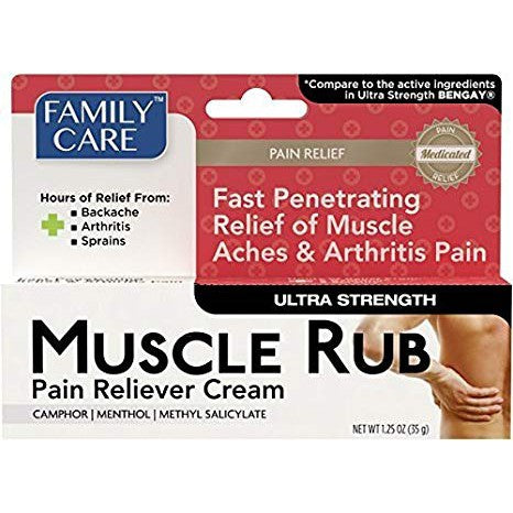 Family Care Muscle Rub Pain Relieving Cream 1.25oz