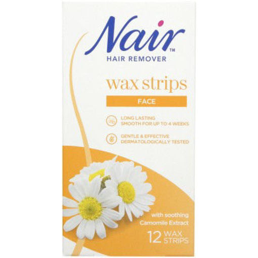 Nair Hair Remover Wax Strips Face 16 Strips